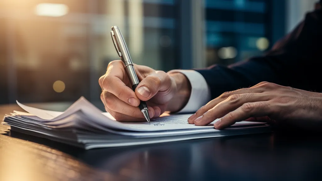 Firma de contrato